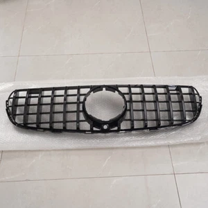 FRONT GRILLE PANAMERICANA GT STYLE GLOSS BLACK FOR MERCEDES GLC X253 C253 15~19 - Picture 1 of 14