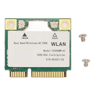 7265HMW Wireless Network Card 1200Mbps 2.4 5Ghz BT 4.2 Mini PCIE Interface W Hot - Photo 1/12