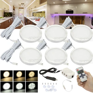 4/6PCS 12V Led RV Dome Light Remote Dimmable Interior Lighting for Trailer Boat - Bild 1 von 21