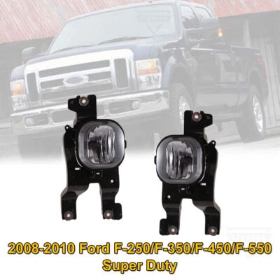  Luces antiniebla para 08-10 Ford F-250 F-350 F-450 F-550 Super Duty lente de humo reemplazo Foto 1 de 4