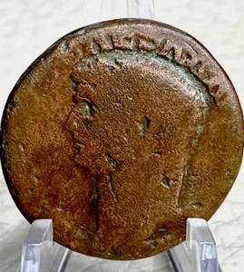 Ancient Rare Roman Coin 41-50 AD 2000 Years Old Emperor Claudius I As Dupondius - Picture 1 of 12