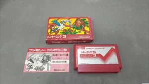 [Used] NINTENDO DONKEY KONG 3 Boxed Nintendo Famicom Software FC from Japan - Picture 1 of 6
