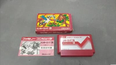 [Used] NINTENDO DONKEY KONG 3 Boxed Nintendo Famicom Software FC from Japan - Image 1 of 4