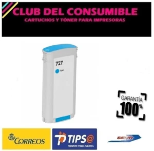 727 Cyan Cartucho de Tinta NO OEM HP DesignJet T 2500 eMultifunction Printer - Imagen 1 de 1
