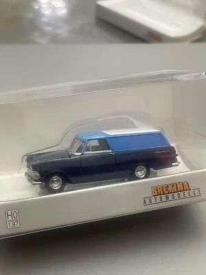 Coche plástico BREKINA 1:87 modelo 1960 Opel Rekord P2 Caravan Bule escala HO Foto 1 de 4