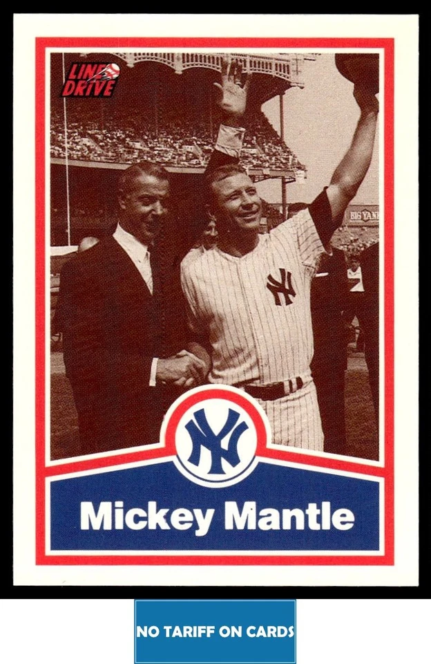1991 Line Drive Mickey Mantle Mickey Mantle New York Yankees #15 - Image 1 of 2