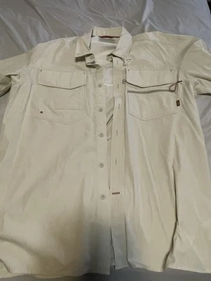 Camisa de pesca al aire libre con botones Simms XL Cor3 No Fly Zone LS para hombre bolsillos Foto 1 de 4