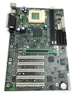 Vintage Dell Mainboard MY-02336V/10383-404 - PCI AGP SDRAM ATX Socket370 -Defekt - Imagen 1 de 4