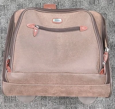 Jump Boyt Bolso de Viaje Maleta con Ruedas Cartera de Mano de Cuero 16" Marrón Foto 1 de 4