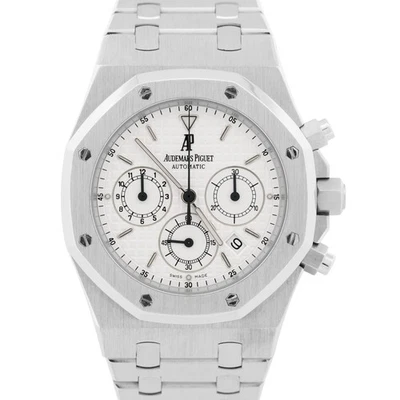Audemars Piguet Royal Oak Chronograph WHITE 39mm Stainless Steel Watch 26300ST - Image 1 of 4