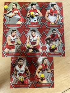 2025 AFL Select Footy Stars- Luminous- Sydney Swans Team (8 Cards) - Picture 1 of 1