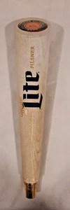 MILLER LITE PILSNER ICÓNICO BARRA BARRIL CERVEZA MANGO DE GRIFO. 12" ALTO. MAN CAVE BREWERY - Imagen 1 de 6