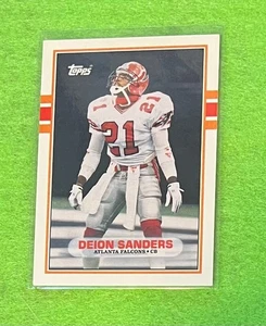 Deion Sanders 1989 Topps Traded 30T RC NFL HOF - Foto 1 di 2