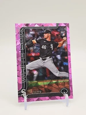 2025 Topps Series 2 - Jake Eder #690 Pink Diamante Foilboard (RC) - Image 1 of 4
