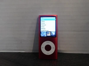 Apple iPod nano 4ta Generación Rojo Cromático (8GB) Probado Funcionando - Imagen 1 de 4
