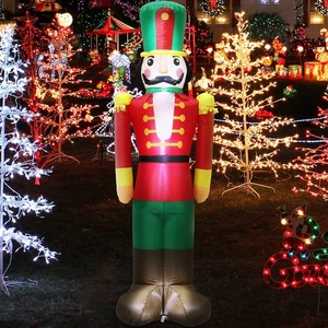 7 FT Christmas Inflatable Nutcracker Soldier Blow up with Build-in LED Lights... - Bild 1 von 6