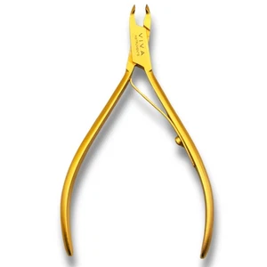 Alicate para cutículas dorado - punta/hojas de 5 mm dorado herramientas profesionales de manicura y pedicura - Imagen 1 de 9