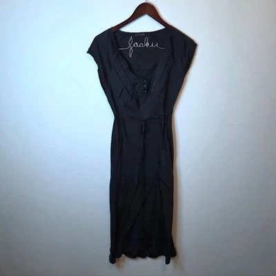 Vestido midi negro IKKS talla pequeña Foto 1 de 4