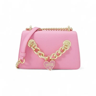VERSACE JEANS COUTURE WOMEN SHOULDER BAG CROSSBODY PINK HEART AUTHENTIC - Image 1 of 4