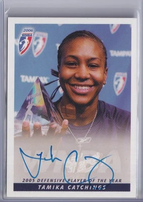 Tamika Catchings 2006 Rittenhouse WNBA - Autograph 2005 DPOY SP - Image 1 of 2