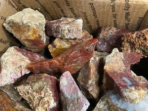 4Z~ Mexican Moss Agate Rough 22 Lb Lot # 2. Oooops - Picture 1 of 6