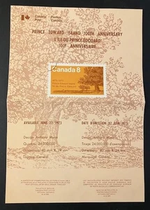 Canada post office new issue poster 1973 Prince Edward Island [ 747 - Picture 1 of 1