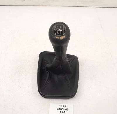✅ 01-06 OEM BMW E46 M3 MT illuminated Gearshift Gear Shifter Knob Leather * - Image 1 of 4