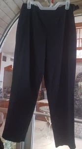 Peter Nygard Women's Dress Pants Petites SZ 10 Black - Picture 1 of 3