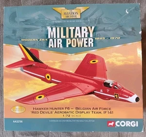 Corgi Aviation 1:72 Hawker Hunter F6 Belgian Air Force Red Devils IF 141 AA32706 - Picture 1 of 23
