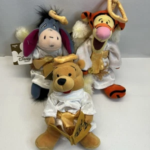 Disney Winnie the Pooh 2000 9"" Bean Peluche Coro Ángeles (Tigger Eeyore) con etiquetas - Imagen 1 de 7