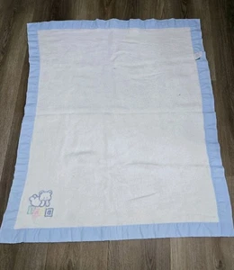 Vintage Cuddle Time Babydecke 100 % Acryl Größe Länge 40 Zoll Breite 34 Zoll - Bild 1 von 8