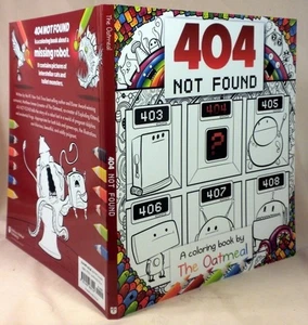 SIGNED 404 Not Found Coloring Book by The Oatmeal First Edition New 2016 - Picture 1 of 3