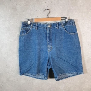 Vintage Lee Baggy Shorts Jorts Cargo Damen W34 Blau Relaxed Denim - Bild 1 von 8