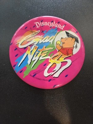 Disneyland Grad Nite '85 1985 3" botón Pinback 1985 Foto 1 de 2