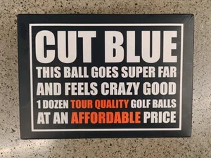Cut Blue Golf Balls, 4 Piece Urethane (One Dozen) - White - Picture 1 of 16