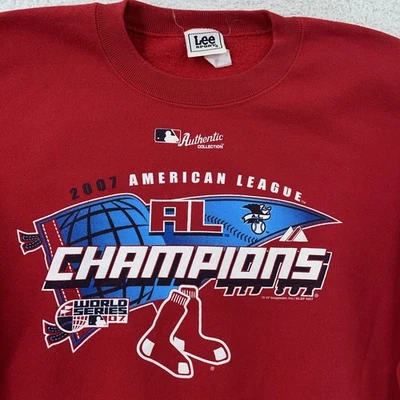 Vtg 2007 Boston Red Sox Sweater Mens Medium MLB Baseball Champions World Series - Image 1 of 4