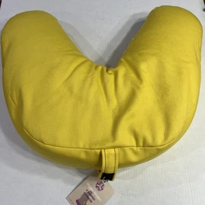 Hugger Mugger V-Shaped Meditation Cushion, Yellow NEW - Picture 1 of 3