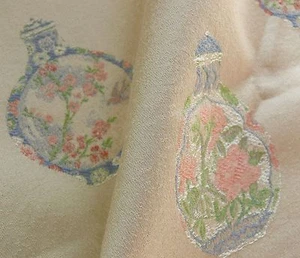 BY Y LEE JOFA CHINOISERIE FABRIC LAMPAS MITSOUKO WEAVE SNUFF BOX OPAL MSRP$248/Y - Picture 1 of 8