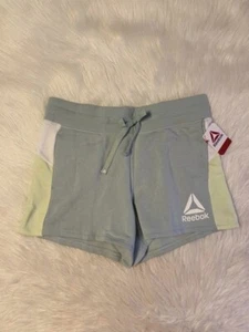 Reebok Shorts Womens Size Large Green White Colorblock Relaxed Short - Picture 1 of 7