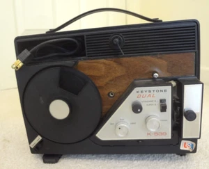 Keystone Dual 8MM Movie Projector Model K-539 Vintage Works - Picture 1 of 4
