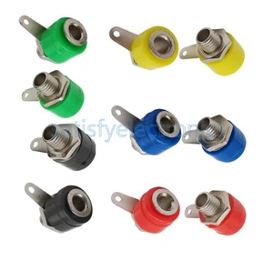 25PCS/lot X 5 Color 4mm Banana Binding Post 4mm Banana Socket Plug Adapter - Picture 1 of 6
