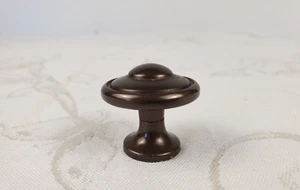 Lot of 32 Cabinet Drawer Mushroom Knob Pulls 1-3/16" Brown Bronze Berenson? - Picture 1 of 10