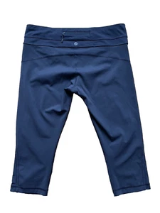 Leggings Lululemon taglia 12 neri cropped 20" cucitura interna vita media yoga allenamento corsa - Foto 1 di 6
