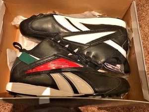 Reebok Vero Trade Metal Mid Black/White/Grey Baseball Cleats NEW No Box - Picture 1 of 4