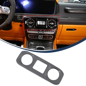 Matt Dry Carbon Center Air Condition Outlet Frame Trim For Benz G Class 2019-25 - Picture 1 of 6