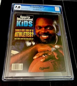 EMMITT SMITH RARE SPORTS ILLUSTRATED FOR KIDS SI 1995 COWBOYS CARDS CGC 7.0 - Picture 1 of 3