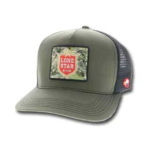 Sombrero de camionero HOOEY Lone Star camuflado camuflaje LS001 hecho en Estados Unidos - Imagen 1 de 1