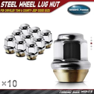 10x M12-1.50 Front / Rear Dometop Wheel Lug Nut for Ram C/V Dodge Ford Acura BMW - Picture 1 of 9