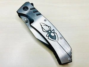 9” Spider Tactical Military Assisted Open Blade Folding Pocket Knife Survival - Picture 1 of 6