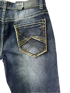 Jeans dritti stretch classici True Luck taglia 34x32 - Foto 1 di 5